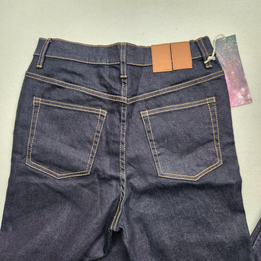 Men's Straight Leg Stretch Jeans 29x31 Dark Indigo Wash Slim Fit NWT Wood Wood - Picture 7 of 14